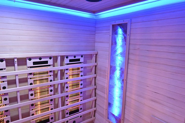 Sauna na podczerwień kamień solny + turmaliny 175X120X190CM MO-RL4ST Infrared Mazur