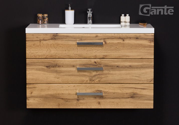 Szafka wisząca z umywalką 100/39/3 seria Fokus NE