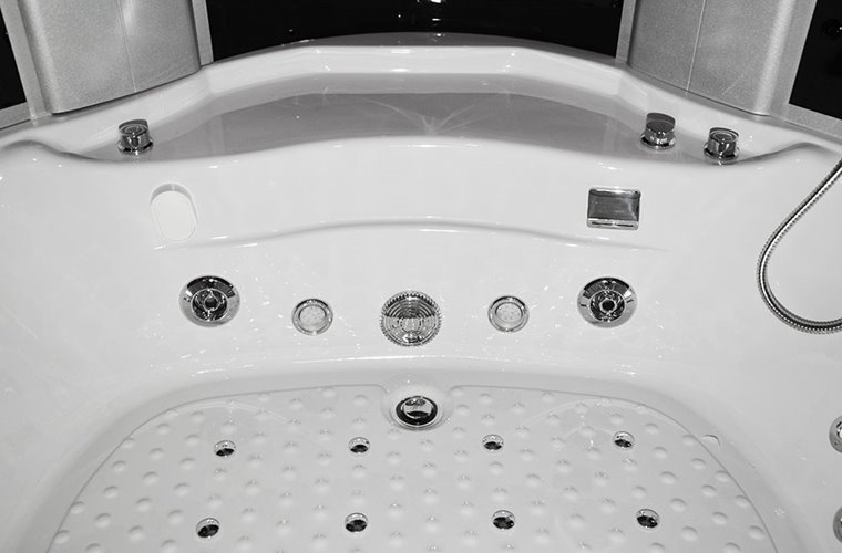 Duża kabino wanna Spa z hydromasażem 150x150 cm MO-08150