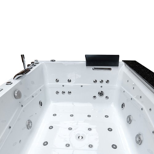 Wanna z hydromasażem prostokątna do zabudowy + obudowa Kalambo BL 190x150 cm