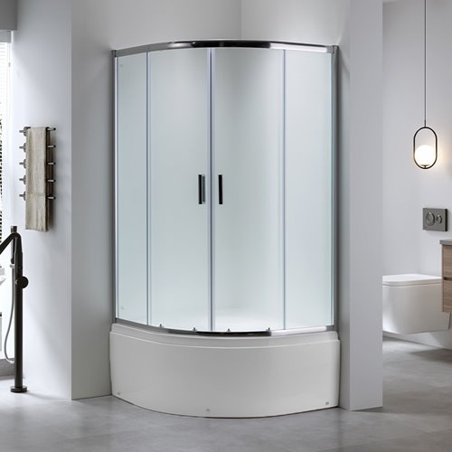 Kabina prysznicowa na głębokim brodziku szkło mrożone 80x80 Maja Hydrosan