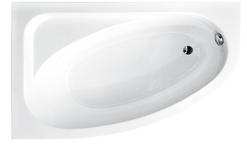 Wanna asymetryczna 140x80 lewa Besco Cornea