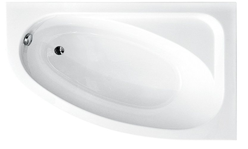 Wanna asymetryczna prawa 140x80 Besco Cornea