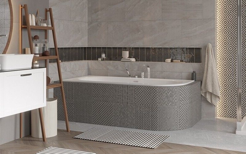Biała wanna akrylowa Besco 180x80 lewa
