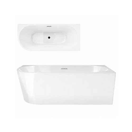 Wanna narożna przyścienna 140 cm Intero V230 Corsan Prawa zdjęcie 12
