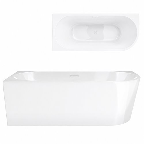 Wanna narożna przyścienna 150 cm Intero V230 Corsan Lewa zdjęcie 6