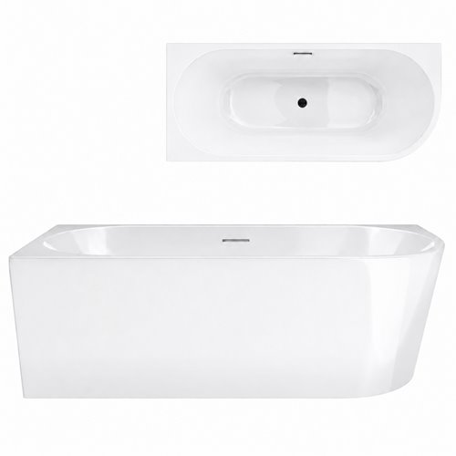 Wanna narożna przyścienna 150 cm Intero V230 Corsan Lewa zdjęcie 11