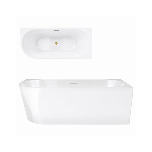 Wanna narożna przyścienna 150 cm Intero V230 Corsan Prawa zdjęcie 17
