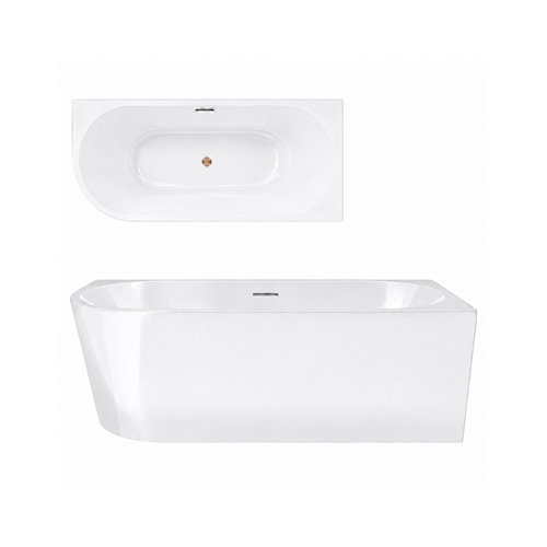 Wanna narożna przyścienna 150 cm Intero V230 Corsan Prawa zdjęcie 27