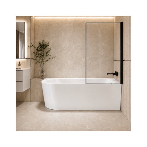 Wanna narożna przyścienna 160 cm Corsan Invelia V220 Prawa zdjęcie 11