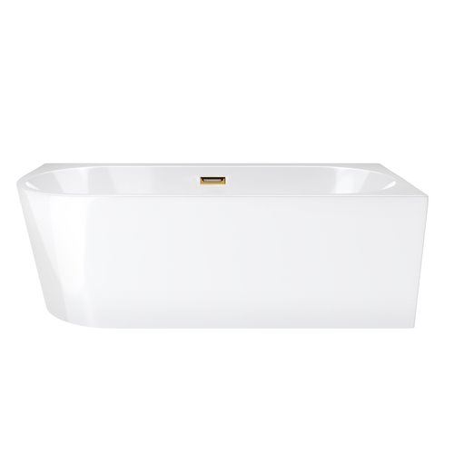 Wanna narożna przyścienna z półką 160 cm Intero E240 Corsan Prawa zdjęcie 22