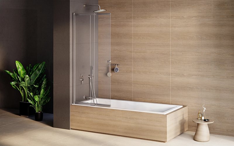 Wanna prostokątna do zabudowy 170 cm Modern Slim Besco zdjęcie 2