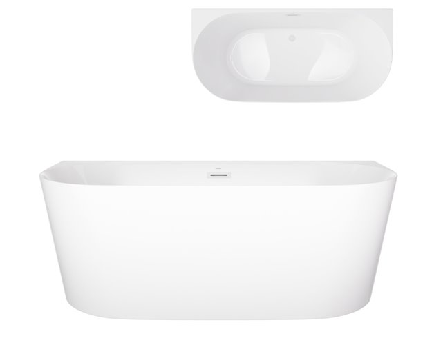 Wanna przyścienna Corsan Mono Slim E029 150 cm zdjęcie 7