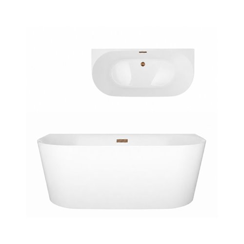 Wanna przyścienna Corsan Mono Slim E029 150 cm zdjęcie 28