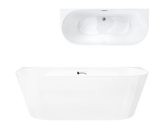 Wanna przyścienna Corsan Mono Slim E029 170 cm