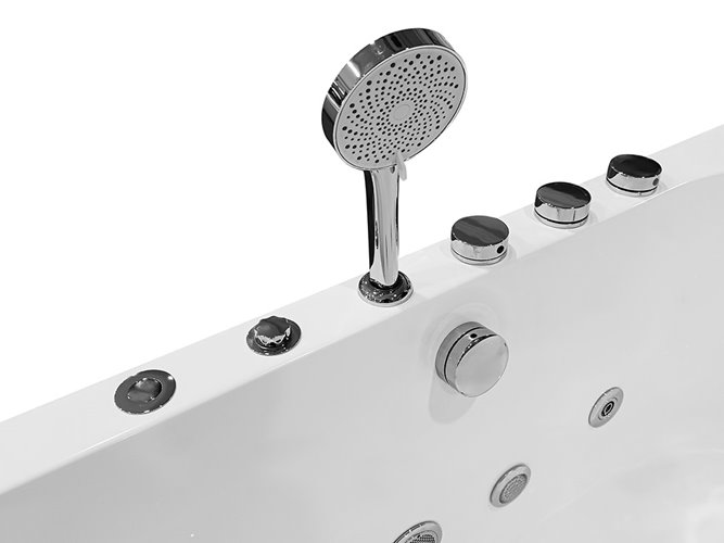 Wanna z hydromasażem przyścienna narożna 150X75X59 cm MO-18043P PRAWA zdjęcie 9