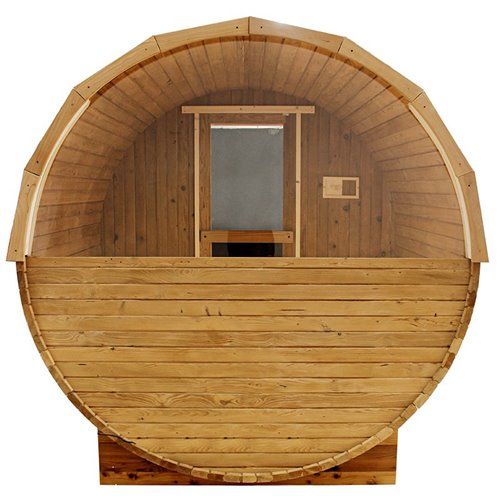 Sauna fińska ogrodowa zewnętrzna beczka 6 osobowa 210x240 Asker-HG