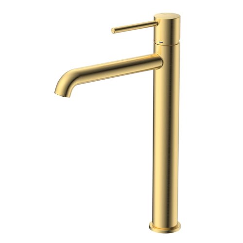 Bateria umywalkowa wysoka stojąca złoto szczotkowane Ultimate ABUL131211 Avapax