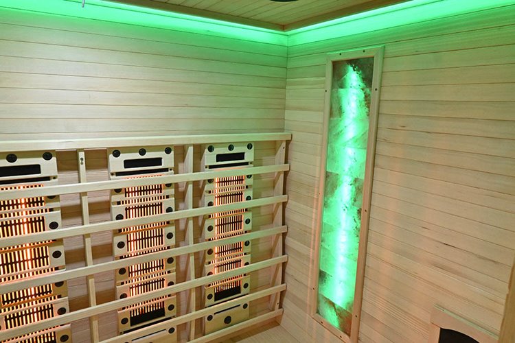 Sauna na podczerwień kamień solny + turmaliny 175X120X190CM MO-RL4ST Infrared Mazur