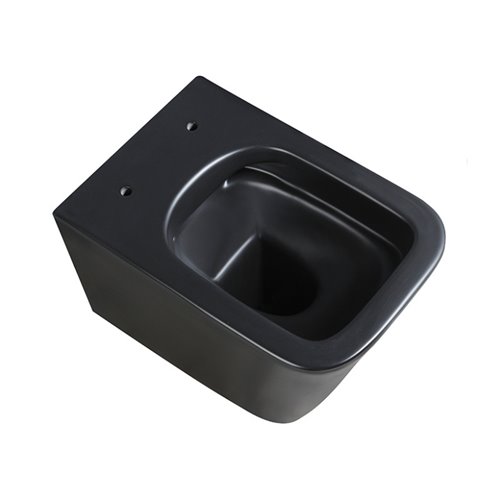 Czarna matowa miska wc złoty rant wisząca Rimless 4.0 RAIN-MTB-GL-RIM-03 Hydrosan