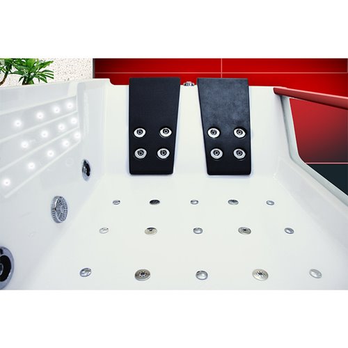 Wanna z hydromasażem prostokątna podgrzewacz wody 180x120 cm Imperia 610