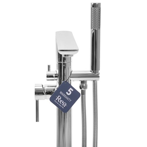 Chromowana bateria wannowa wolnostojąca Flores Rea