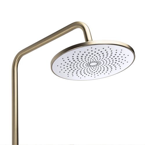 Zestaw prysznicowy natynkowy złoty szczotkowany Foss Clif Rea