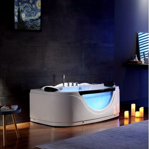 Wanna z hydromasażem przyścienna 160x88 cm Parma 924 Hydrosan