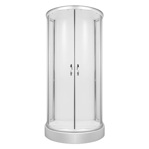 Kabina przyścienna w zestawie z brodzikiem BK002/1/X