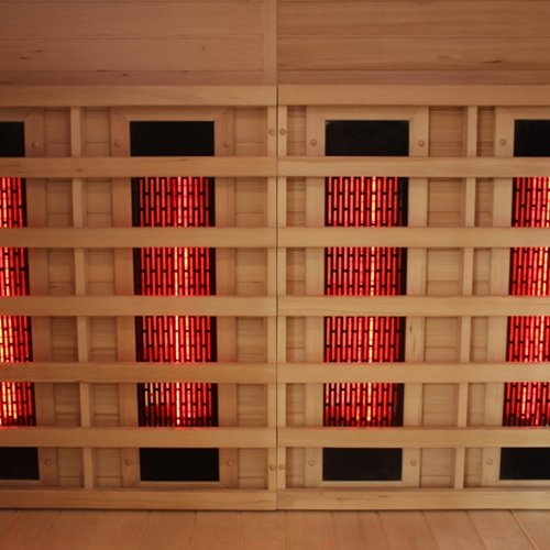 Sauna Combo na podczerwień + fińska 4-osobowa 160x160 cm Helsi3 6KW