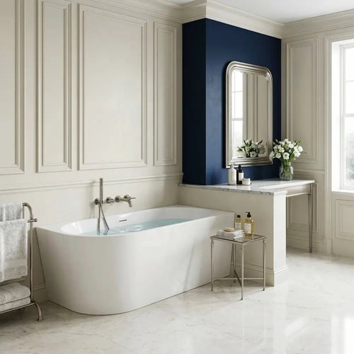 Wanna przyścienna narożna prawa 160 cm Sydney Rea zdjęcie 3