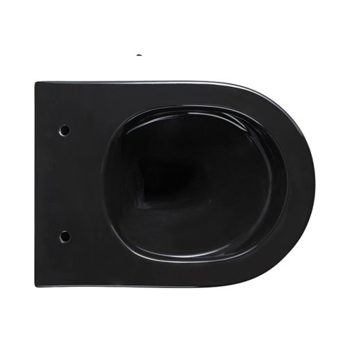 Zestaw podtynkowy stelaż GEBERIT DUOFIX + miska MIZU-BL-GL-RIM-03 + przycisk DELTA 50 czarny mat