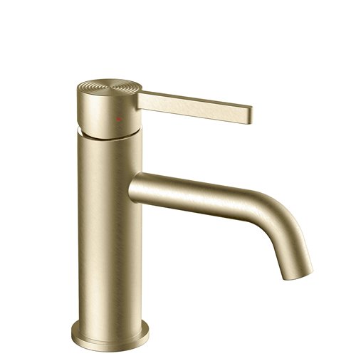 Bateria umywalkowa niska złoto szczotkowane Foster Rea