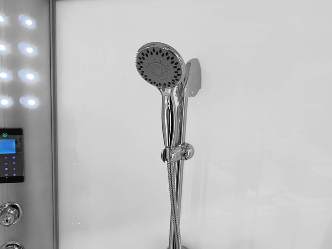 Biała duża kabino wanna spa z hydromasażem i sauną parową 135x135 cm MO-08135BS