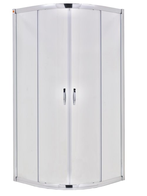 Kabina prysznicowa półokrągła 90x90 szkło mleczne