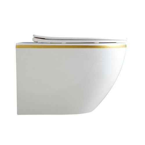 Miska wc złoty rant wisząca Rimless 4.0 PEAK-WH-GL-RIM-03 Hydrosan
