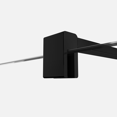 Czarna ścianka prysznicowa 100 cm Velio New Trendy D-0143B