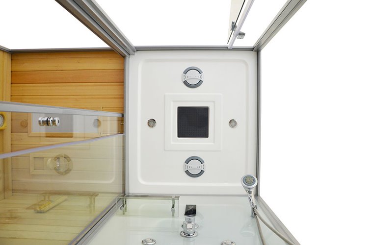 Sauno kabina prysznicowa prostokątna 180x110 cm MO-1752W LEWA TRIO