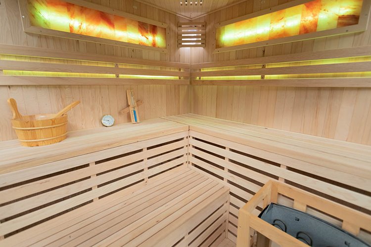 Sauna sucha fińska piec 6 KW Harvia BC60 + kamień solny 180X180X200CM MO-EA4CS Mazur