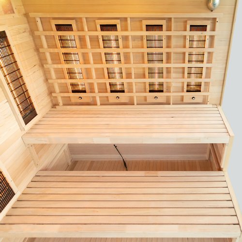 Sauna na podczerwień 4 osobowa + kamienie solne 175X140X200CM MO-EP4RSL Infrared Mazur