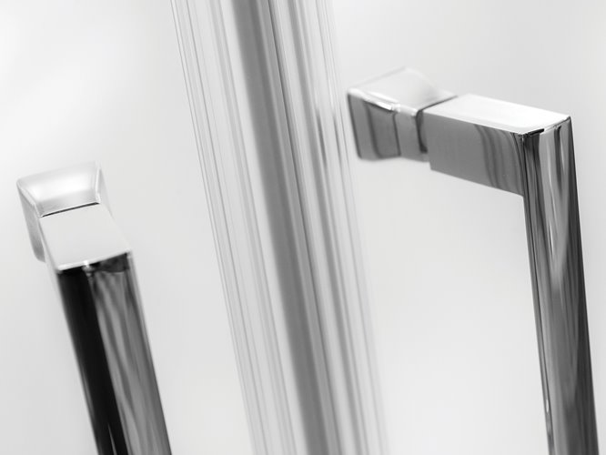 Kabina prysznicowa półokrągła szkło przeźroczyste 90x90 165 cm Modern Besco