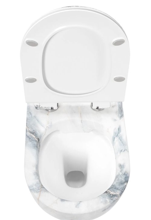 Misa wc wisząca Carlos Rimless Slim Granit Mat Rea