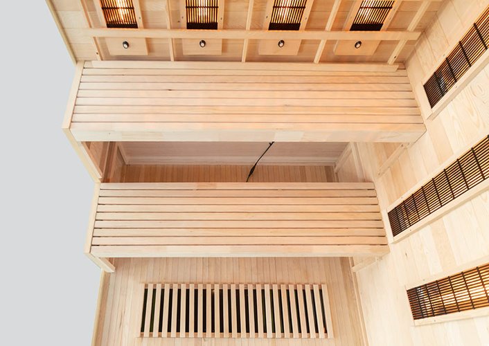 Sauna na podczerwień 4 osobowa + kamienie solne 180X160X200CM MO-EP4RSP XL Infrared Mazur