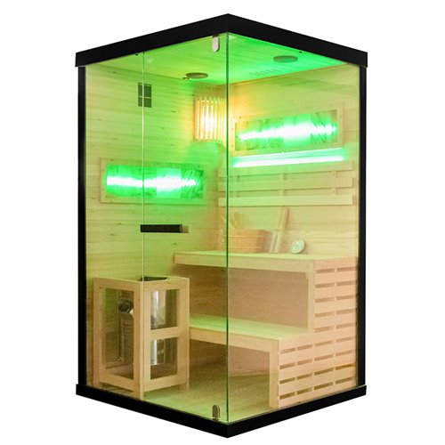 Sauna fińska 2 osobowa wysokotemperaturowa 3,5KW Harvia 120x120 cm Lark1