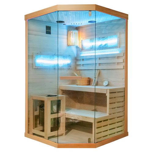 Sauna fińska 2 osobowa wysokotemperaturowa 3,5KW Harvia 120x120 cm Lark2-WD