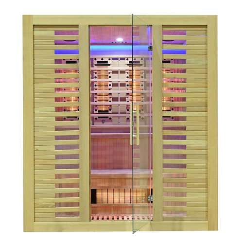 Sauna na podczerwień kamień solny + turmaliny 180X160X200CM MO-RL4ST XL Infrared Mazur