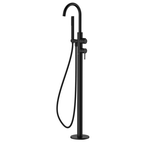 Bateria wannowa stojąca montaż podłogowy czarna Ultimate ABUL221321 Avapax