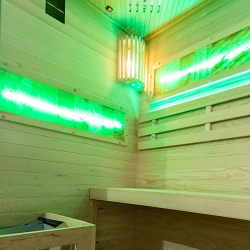 Sauna fińska 2 osobowa wysokotemperaturowa 3,5KW Harvia 120x120 cm Lark2-WD