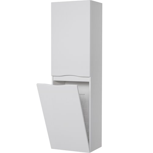 Słupek łazienkowy wiszący z koszem kolor biały ONDA 45x155 cm Gante