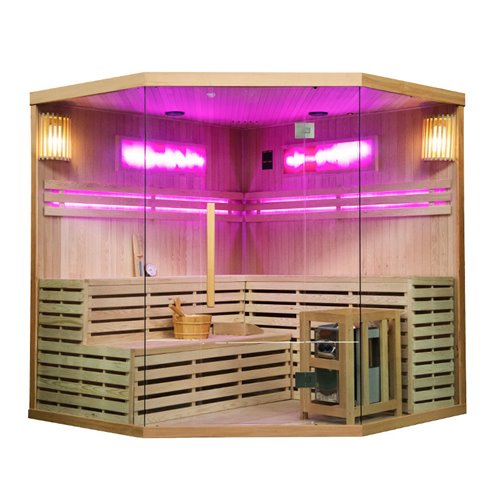 Sauna fińska 6 osobowa wysokotemperaturowa 8KW Harvia 200x200 cm Kemi6